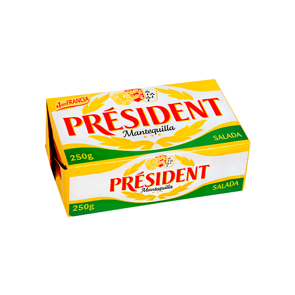 Mantequilla Président con sal