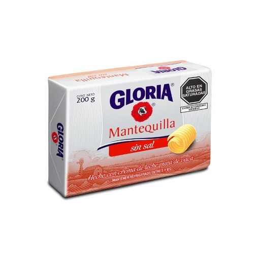 Mantequilla sin sal Gloria