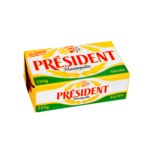 Mantequilla Président con sal